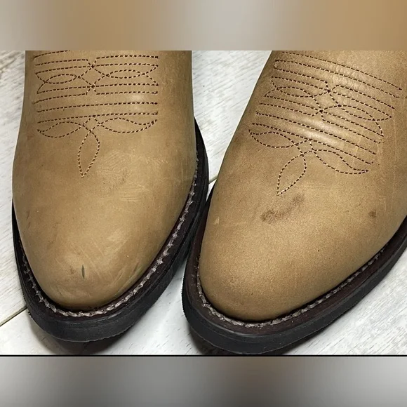 Laredo 4242 Mens Boots Mid Calf - Brown Sz 9D - Picture 5 of 5